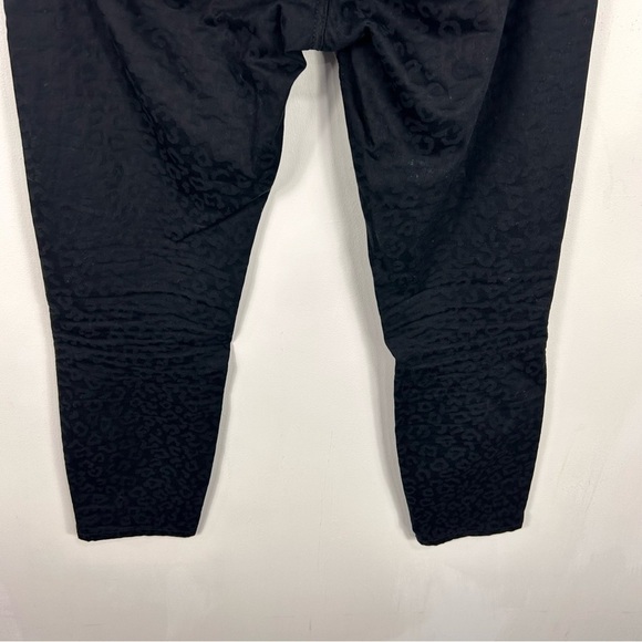 BANANA REPUBLIC skinny fit black metallic cheetah print texture slacks H22 - Picture 5 of 7